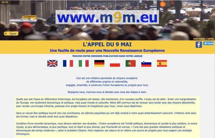 L’APPEL DU 9 MAI