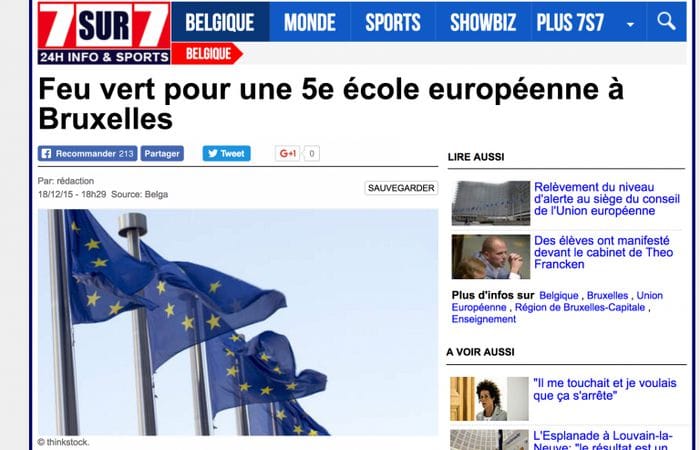 Le conseil des ministres a donné vendredi son feu vert à la mise à disposition d’une cinquième école européenne à Bruxelles pour l’année scolaire 2019-2020.