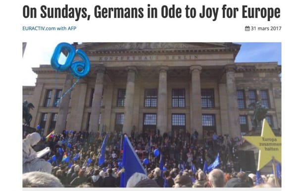 On Sundays, Germans in Ode to Joy for Europe