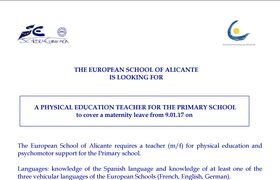 "Escuela Europea” Alicante Job Offer