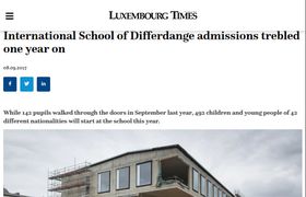 International School of Differdange admissions trebled one year on